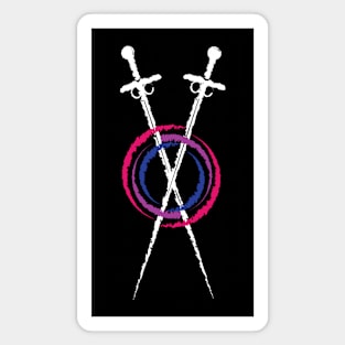 Bisexual Pride Swords Magnet